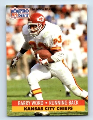 1991 Pro Set Barry Word Kansas City Chiefs #540 - Image 1 of 2