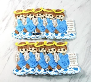 Cute 3D Blue Boy Angel Cloud Mi Bautizo Baby Shower Party Decorations - Picture 1 of 1