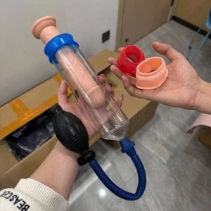 Penis Pump Sleeve Enlarger Stretcher Cylinder Enlargement Vacuum Cock Extender - Picture 1 of 23