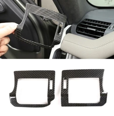 Cubierta de ventilación de aire de fibra de carbono seca real apta para Land Rover Defender 2021-22 Foto 1 de 4