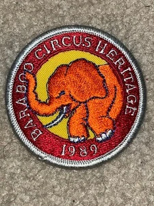 Boy Scout BSA 1989 Elephant Baraboo Circus Heritage Wisconsin Trail Patch - Picture 1 of 1
