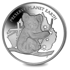 2020 Niue Preserve Planet Australia Koala Proof Sterling Silver Coin 750 MINTED! - Picture 1 of 2