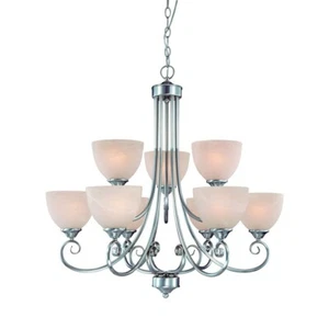 Craftmade Raleigh 9 Light Chandelier in Satin Nickel 25329-SN - Picture 1 of 1