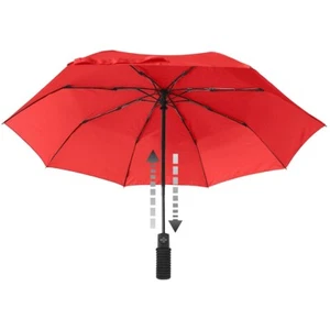 EuroSCHIRM Light Trek Automatic Flashlight Umbrella (Red) Trekking Hiking - Picture 1 of 6