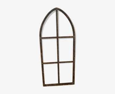 fenêtre industrielle en fer en forme d'ogive - Photo 1/4