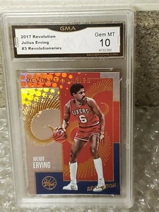 🤩HOF🤩JULIUS"DR J"🤩💥ERVING💥💥2017💥REVOLUTION💥#3💥🌟GEM🌟🌟MINT 10🌟🏀🏀🏀 - Picture 1 of 6
