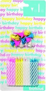 Bolsius Velas de Cumpleaños con Soporte 12 Unidad - Imagen 1 de 1