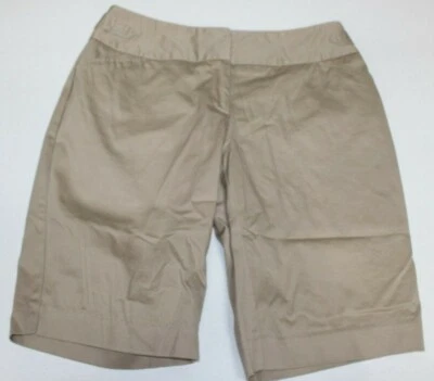 Шорты хаки желтовато-коричневые женские Worthington размер 6 (29x11,5) плоские спереди летние повседневные - Изображение 1 из 4