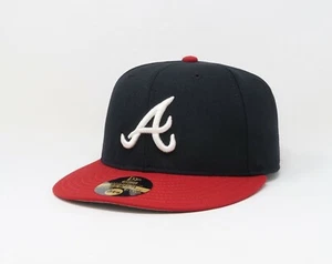 New Era 59Fifty Hat Boys MLB Atlanta Braves 2007 Collectible Wool Home Boys Cap - Picture 1 of 5