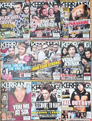 Magazine Mixed x9 Set 2 - Kerrang - Parkway Drive, A Day to Remember See Info - Image 1 of 4