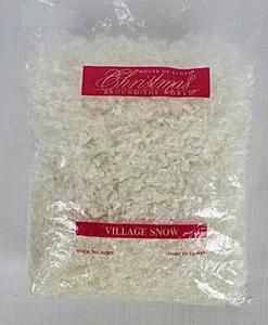 De colección Navidad Alrededor del Mundo Nieve Fresca Caída para Pueblo de Navidad RARO - Imagen 1 de 12