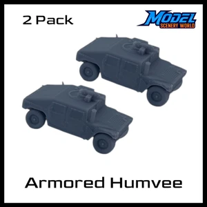 Armored Humvee (2pk) - N Scale - Gray - Picture 1 of 5