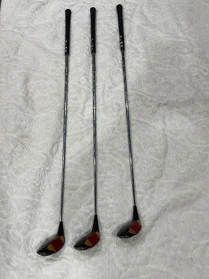 PING Eye 2 Persimmon Vintage Wood Set Right Handed Driver 3 & 5 Wood. Very Nice. - Image 1 of 4