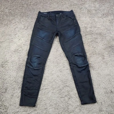 Pantalones de mezclilla G Star Raw para mujer 30 azules ajustados tiro medio elásticos 5620 personalizados 28x29 Foto 1 de 4