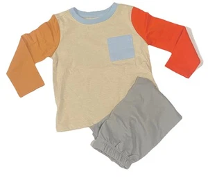 Antiguo Conjunto Azul Marino Niño Talla 18-24M Pantalones Camisa Manga Larga Bolsillo Camiseta Nuevo con Etiquetas - Imagen 1 de 8