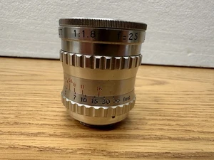 Objectif Som Berthiot Lytar 25 mm f1,8 monture C 16 mm appareil photo Bolex - Photo 1/10