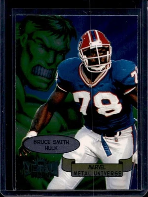 1997 Skybox Metal Universe Bruce Smith Marvel #2 Bills - Image 1 of 2