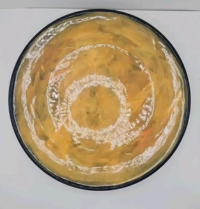 Rainbow Gate Pottery Santa Fe RainbowWare Hibiscus Orange Dinner Plate 99' - Picture 1 of 3