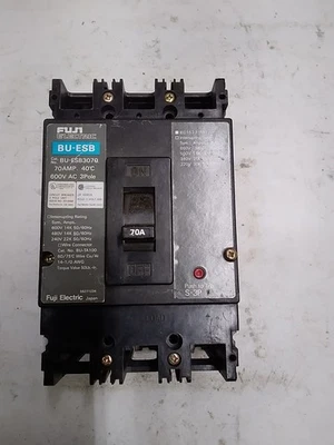 INTERRUPTOR ELÉCTRICO FUJI BU-ESB3070 70 AMP Foto 1 de 4