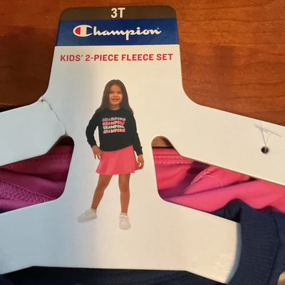 Conjunto de sudadera y falda rosa Champion Girls polar 2 piezas azul marino talla 3T Foto 1 de 4