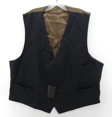 Brooks Brothers Waistcoat Vest Men XXL Blue Brown Wool Formal Classic Belted NEW - Image 1 of 4