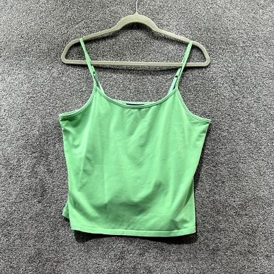 Camiseta sin mangas Ralph Lauren XS verde algodón elástico informal básica logotipo de pony cami Y2k Foto 1 de 4