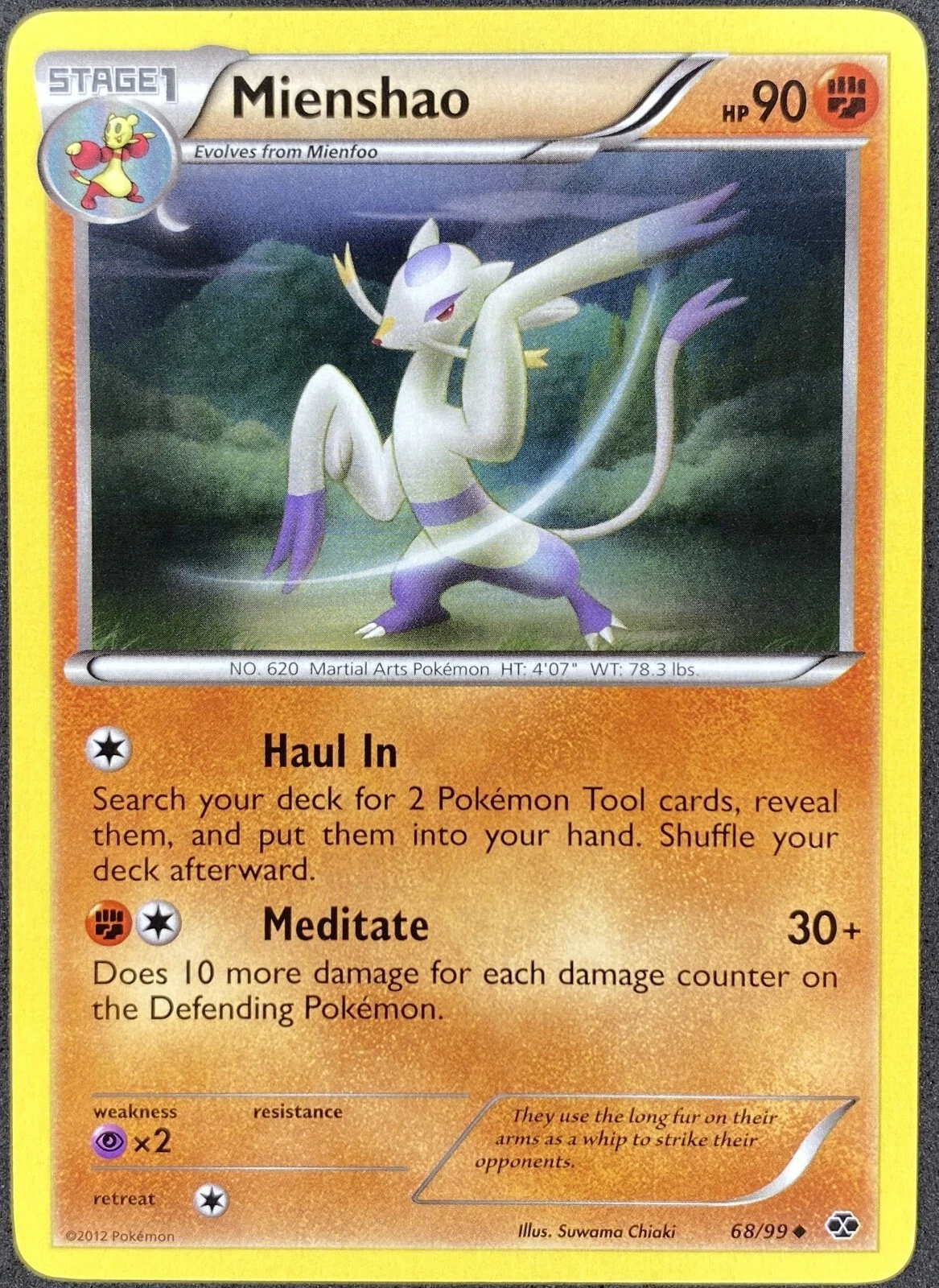 Pokémon Mienshao 68/99 NXD Next Destinies NM