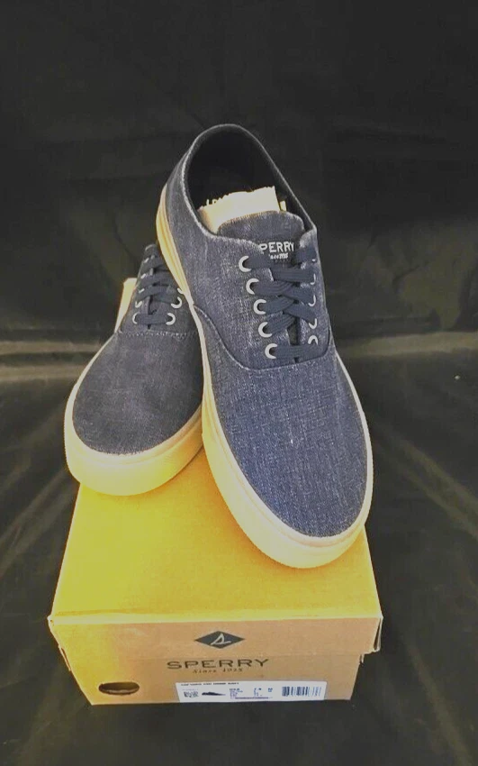 Women's Sperry Captain's CVO Drink Sneaker Blue Laces Size 7.5 STS82624