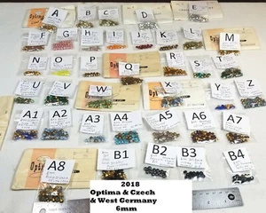 Vtg Crystal Glass 6mm Rhinestone Pointed Back Jewelry Czech Germany Repair 2018 - Picture 1 of 41