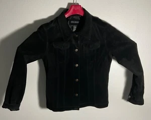 For Joseph Womens Black Suede Jacket Medium Button-Up Classic Design - Picture 1 of 3