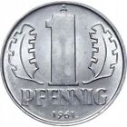 WSCHODNIE NIEMCY (DDR), 1 fenig, 1961, KM:8.1, UNC World Coin