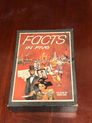 Facts in Five - 1967 Board Game Complete - 3M Company Bookshelf Style - Image 1 of 4