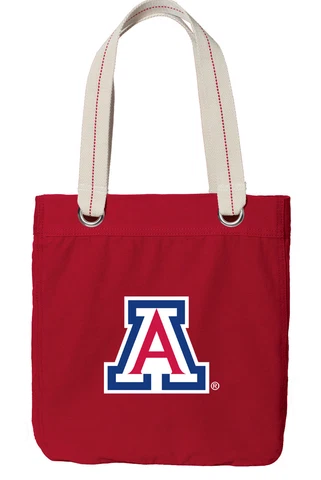 Arizona Wildcats Tote Bag RICH DYE WASH CANVAS - FULLY LINED! UA GIFT IDEA Cover