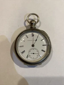 RARE 18s HAMPDEN NICKEL KEYWIND RUBY GRADE SILVERODE RAILROAD CASE POCKET WATCH - Picture 1 of 11