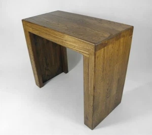 Sitzbank Hocker Eiche Holz Blumenständer rustikal Bank Holzbank Nachttisch Tisch - Bild 1 von 5