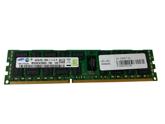 Lot 8x 8GB Cisco 15-13637-01 2Rx4 PC3L-12800R DDR3 ECC Server Memory RAM Samsung - Image 1 of 1
