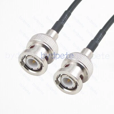 BNC male plug RG174 Cable Assemble RG-174 Coaxial Pigtail Coax Flexible RF Lot - Image 1 of 4