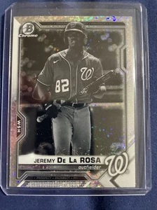 2021 Bowman Chrome Lite Black & White Mini-Diamond Jeremy De La Rosa BCP-248 - Picture 1 of 2