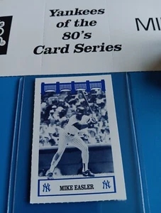 Mike Easler WIZ NY Yankees Of The 80's Baseball Card SGA Rare 1992 Minolta - Picture 1 of 2