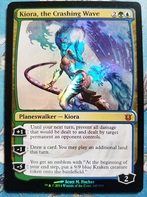 MtG foil Kiora, the Crashing Wave (#149) ×1 NM - BNG - NEXT DAY SHIPPING!  - Image 1 of 4