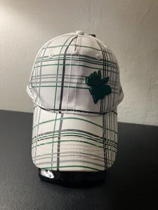 Moosehead Brewery Beer OSFA Snapback Karbon Plaid White Green Logo Hat - Picture 1 of 4