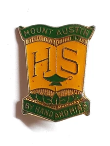 MOUNT AUSTIN HIGH SCHOOL BADGE / PIN - Picture 1 of 2