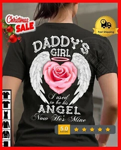 T-Shirt My Love In Heaven Daddy's Mädchen Unisex Geschenke Familie S-5XL - Bild 1 von 8
