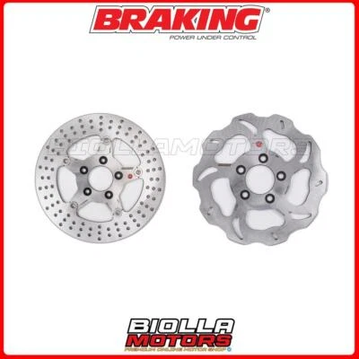KIT DISCHI FRENO BRAKING HARLEY DAVIDSON XL 1200 C SPORTSTER CUSTOM 1200 2007 -  Foto 1 de 4