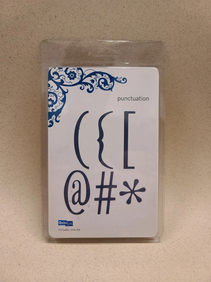 QuicKutz Punctuation 4x4 Cutting Die for Revolution Die Cutting Tool REV-0022 - Image 1 of 2