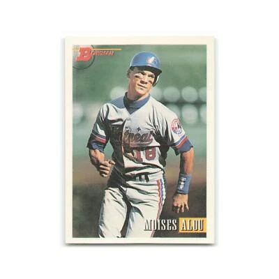 Moises Alou 1993 Bowman #452 Montreal Expos Baseball Card NM - Image 1 of 3