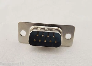 1x D-SUB DB9 9Pin Male Plug PCB RS232 Serial Solder Type Connector Socket PC Use - Picture 1 of 7