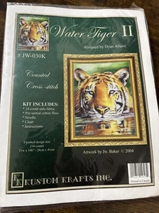 Kustom Krafts Water Tiger Counted Cross Stitch Pattern #JW-030K 11” By 16” New - Picture 1 of 3