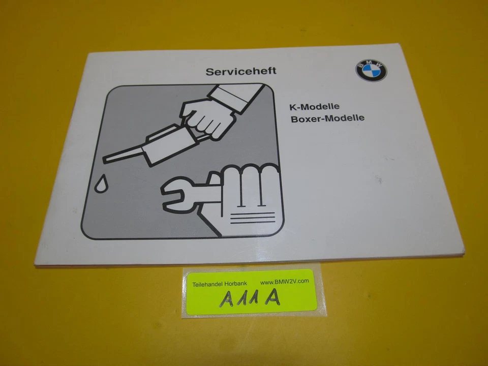 BMW R100 R80 R65 K100 K75 Serviceheft bis 92 K-Modelle Boxer-Modelle 9798890 - Bild 1 von 1