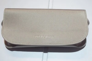 NEW - Giorgio Armani Authentic Taupe / Tan Eye Sun Glasses Soft Case Magnetic - Picture 1 of 4